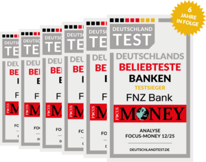 Siegel Beliebteste Bank Deutschlands: FNZ Bank 2025 erneut ausgezeichnet